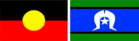 Aboriginal flag and Torres Strait Islander flag
